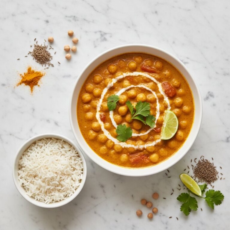 Curry De Pois Chiches Au Lait De Coco