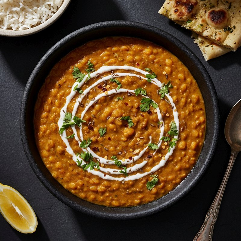Dahl De Lentilles Corail Au Lait De Coco