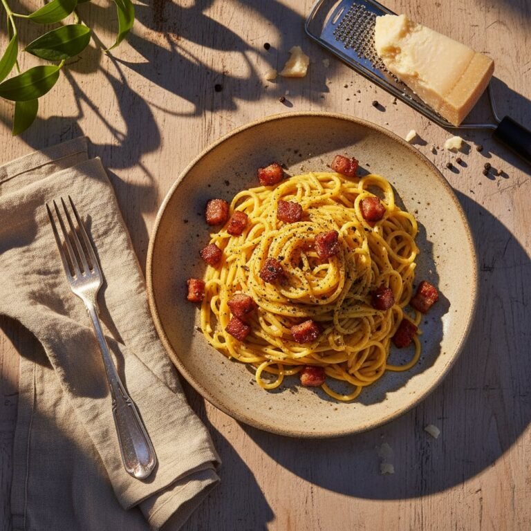 Pâtes À La Carbonara Traditionnelle