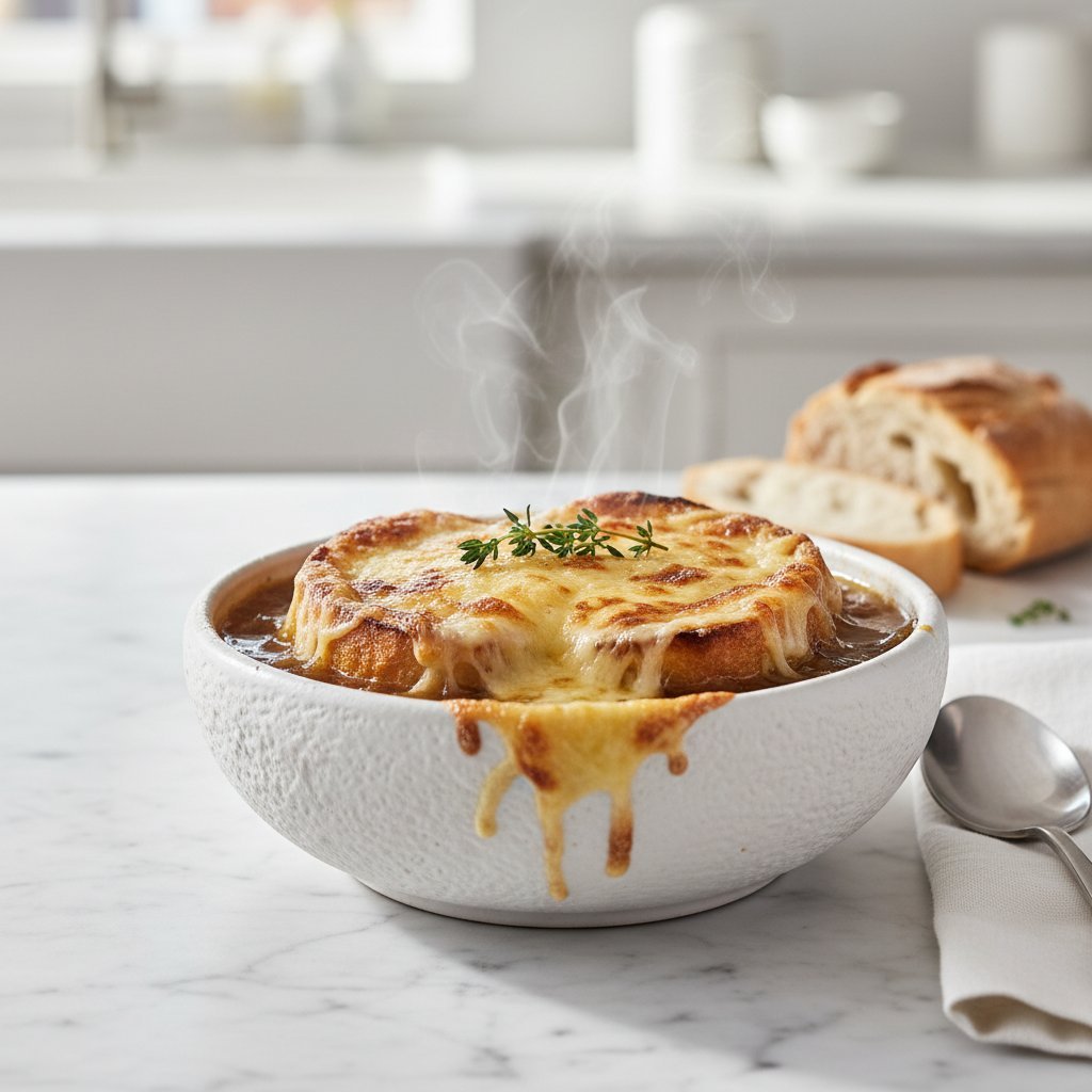 Soupe à l’Oignon Gratinée