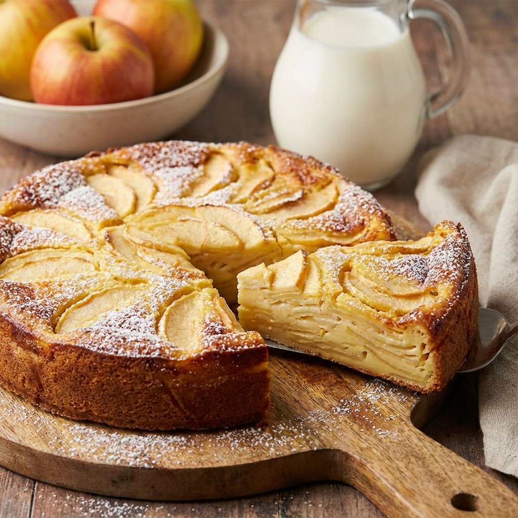 GÂTEAU INVISIBLE AUX POMMES