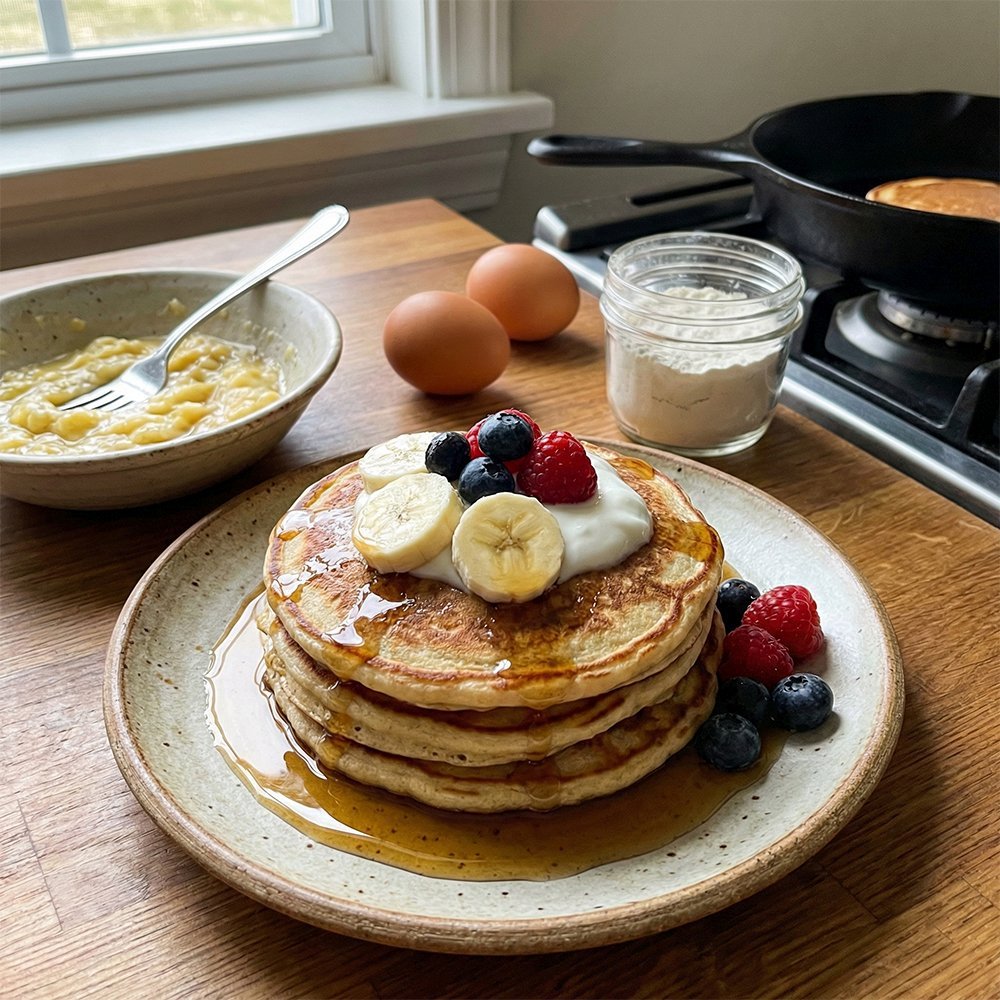 Pancakes Banane 3 Ingrédients