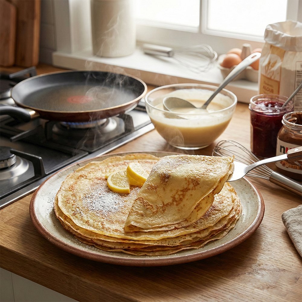 Pâte À Crêpes Sans Repos