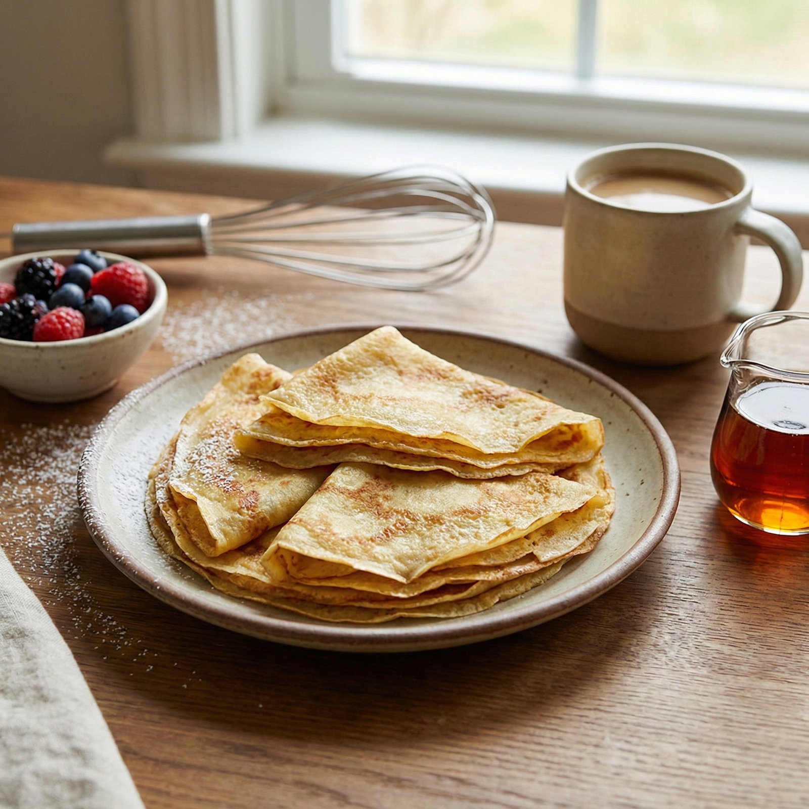 Pâte À Crêpes Simple Et Rapide
