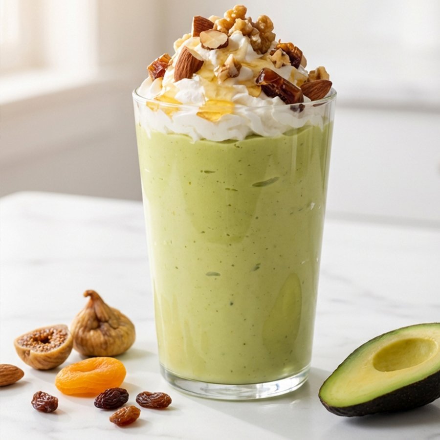 Jus D’avocat Aux Fruits Secs