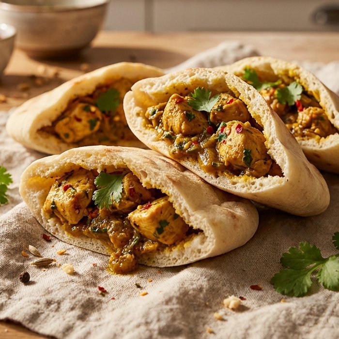 Mini Batbouts Farcis Poulet Curry