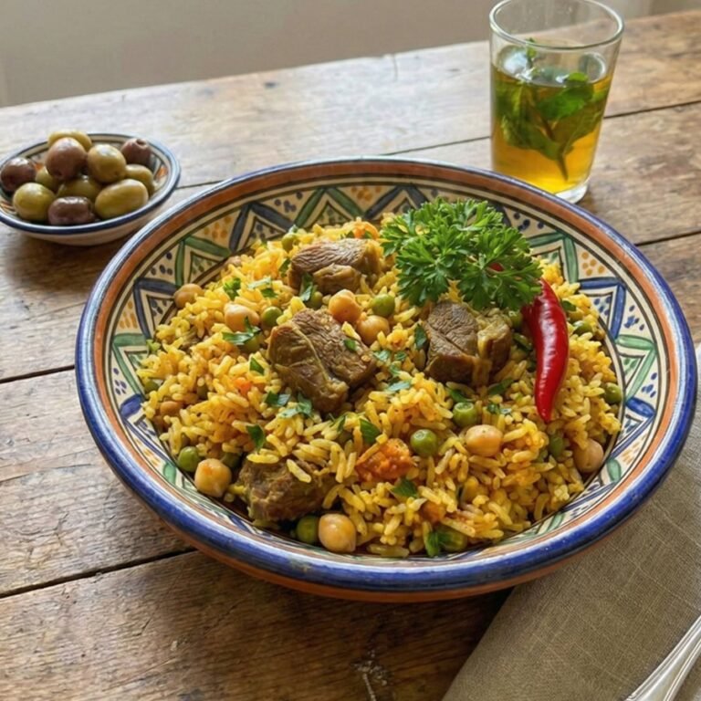 Riz Djerbien À La Vapeur.